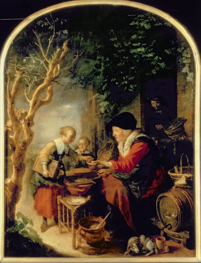 The Pancake Seller, 1650-55 by Gerrit Dou